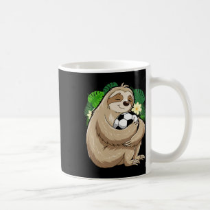 Sloth Soccer Cute Sloth Holding Soccer Ll Sport Coffee Mug