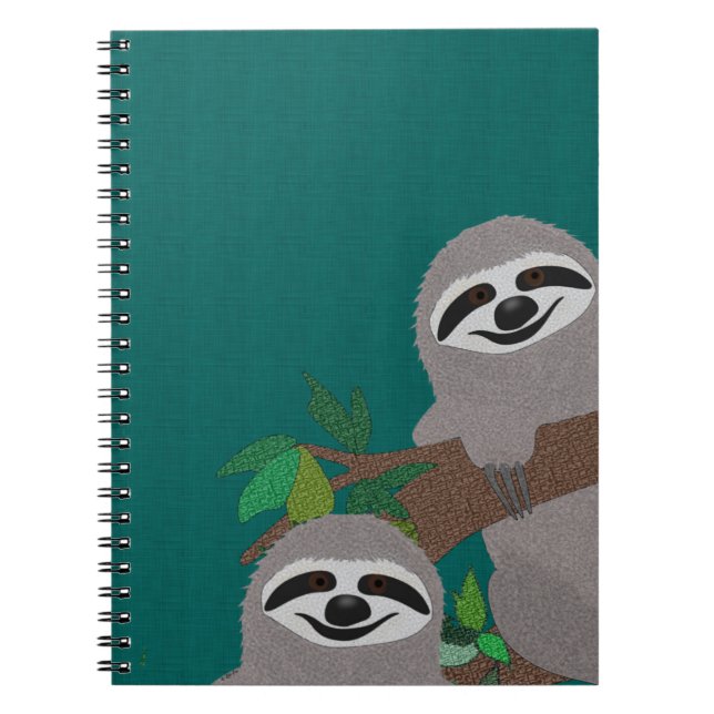 Sloth Spiral Notebook (Front)