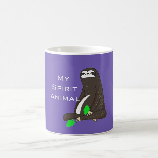 Sloth Spirit Animal Coffee Mug (Center)