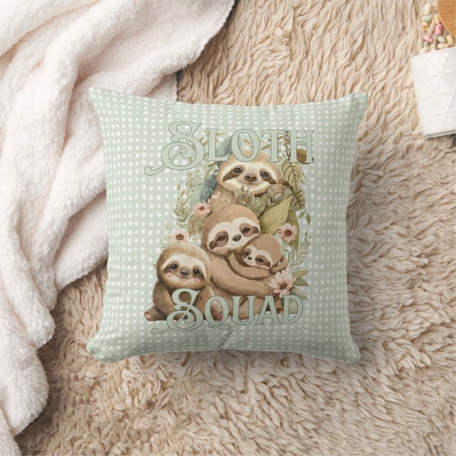 Sloth squad, adorable sloth cushion (Blanket)