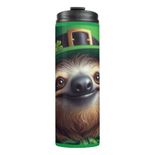 Sloth St Paddys Day Thermal Tumbler