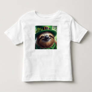 Sloth St Paddys Day Toddler T-Shirt