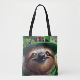 Sloth St Paddys Day Tote Bag