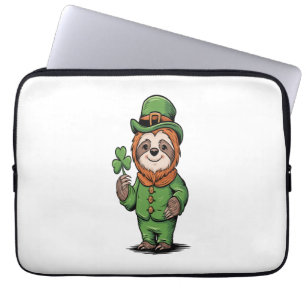 Sloth St Patrick's Day Irish Lucky Laptop Sleeve