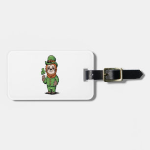 Sloth St Patrick's Day Irish Lucky Luggage Tag
