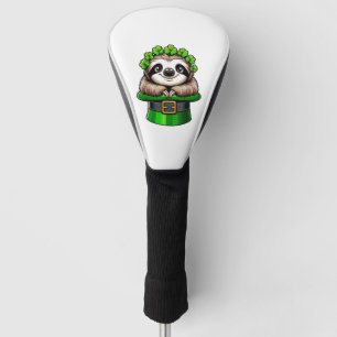 Sloth St Patricks Day Leprechaun Shamrock Irish Sl Golf Head Cover