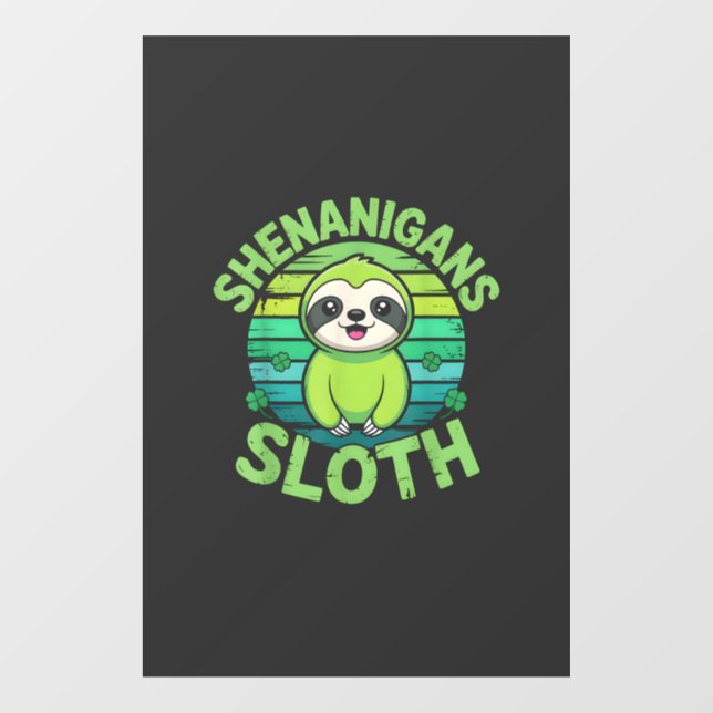 Sloth St Patricks Day Sloth Shenanigans Cute Anima (Sheet)