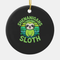 Sloth St Patricks Day Sloth Shenanigans Cute Anima