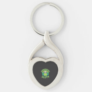 Sloth St Patricks Day Sloth Shenanigans Cute Anima Key Ring