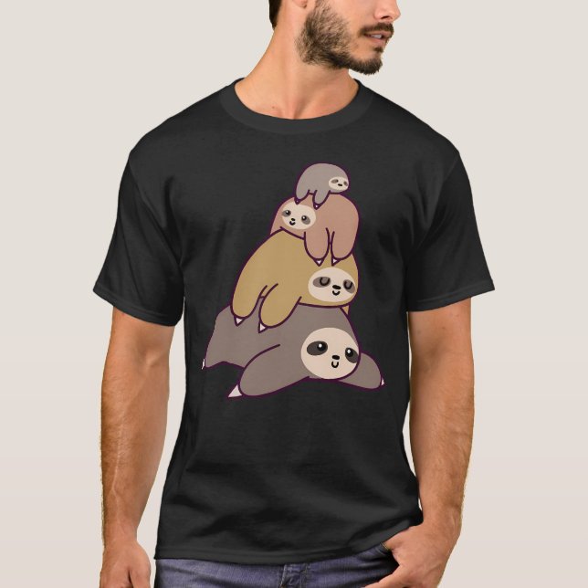 Sloth Stack T-Shirt (Front)
