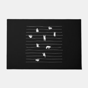 Sloth Stripe Doormat