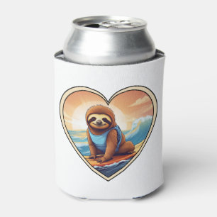 Sloth Surfing Can Cooler