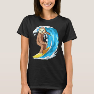 Sloth Surfing Sloth Surf Sloth Surfboard Surfers T-Shirt