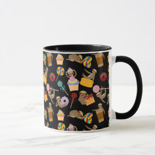 Sloth Sweet Treats Pattern Mug