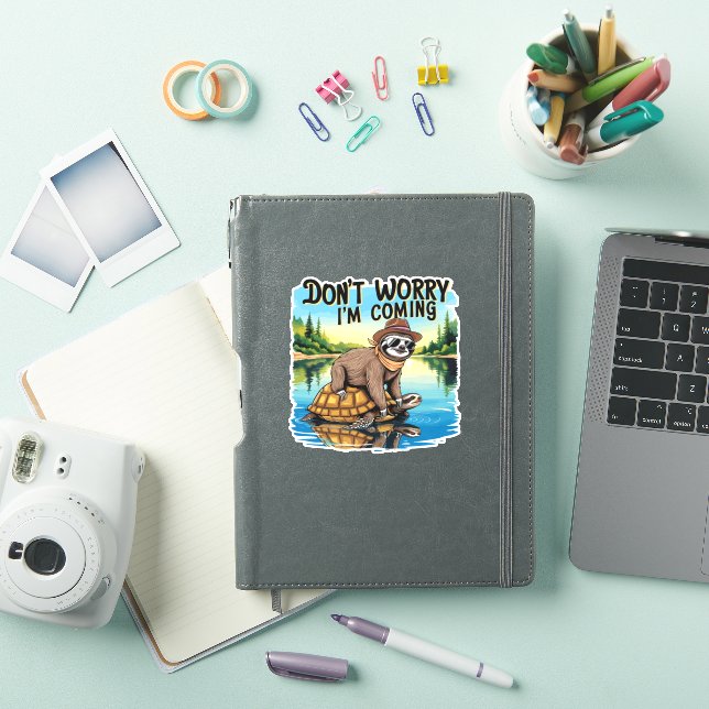 Sloth T-Shirt- Don't Worry I'm Coming (iPad Cover)