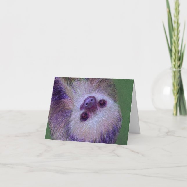 Sloth Thank You Card (Front)