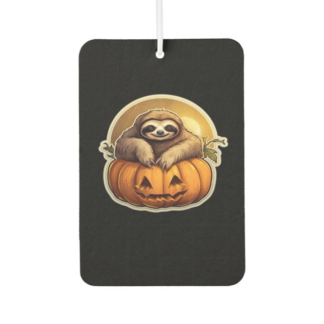 Sloth themed halloween Classic T-Shirt_1 Car Air Freshener (Front)