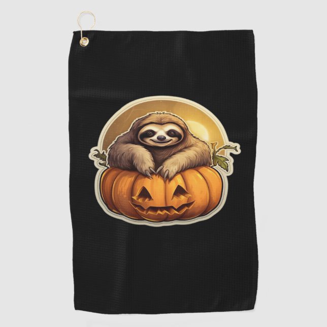Sloth themed halloween Classic T-Shirt_1 Golf Towel (Front)