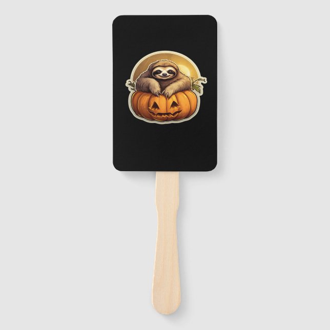 Sloth themed halloween Classic T-Shirt_1 Hand Fan (Front)