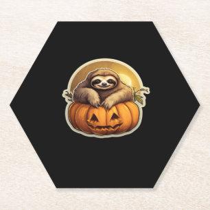 Sloth themed halloween Classic T-Shirt_1 Paper Coaster