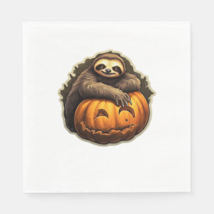 Sloth themed halloween Classic T-Shirt Napkin