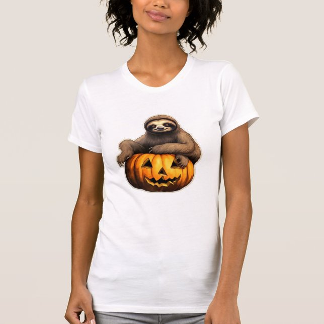 Sloth themed halloween Oversized T-Shirt (Front)