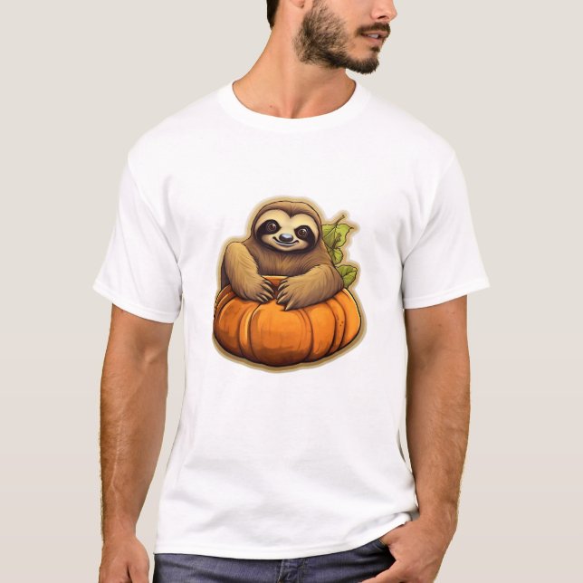 Sloth themed halloween Oversized T-Shirt_1 T-Shirt (Front)