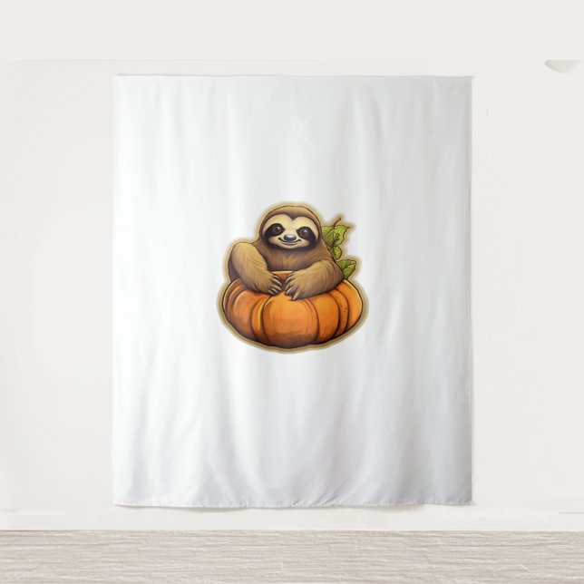 Sloth themed halloween Oversized T-Shirt_1 Tapestry (Front)