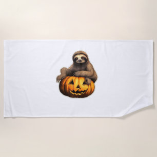 Sloth themed halloween Oversized T-Shirt Beach Towel