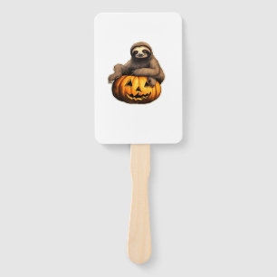 Sloth themed halloween Oversized T-Shirt Hand Fan