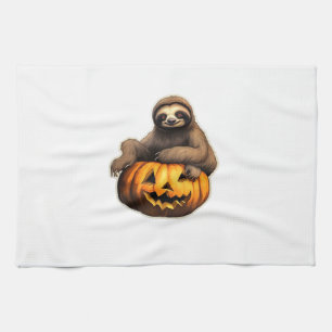 Sloth themed halloween Oversized T-Shirt Tea Towel