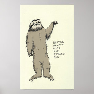 sloth trivia poster