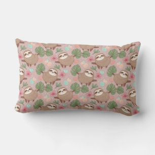 Sloth Tropical Dream Lumbar Cushion