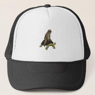 Sloth Turtle Shirt Sloth Riding Tortoise Speed is  Trucker Hat