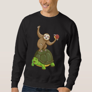 Sloth Turtle Snail   Lazy Sloths Animal   Graphic Sweatshirt