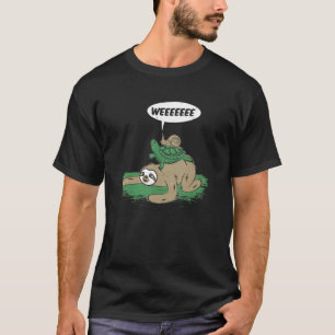 Sloth Turtle Snail Riding Lazy Life Race for a Mar T-Shirt