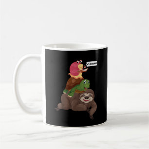 Sloth Turtle Snail Team Piggyback Slow Graphic Coffee Mug