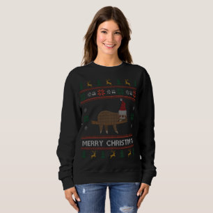 Sloth Ugly Christmas Sweater Slow Sloth Santa