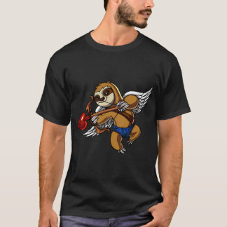 Sloth Valentines Day Cupid T-Shirt