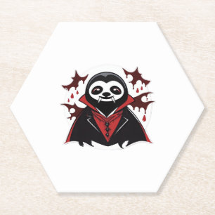 Sloth vampire Classic T-Shirt_1 Paper Coaster