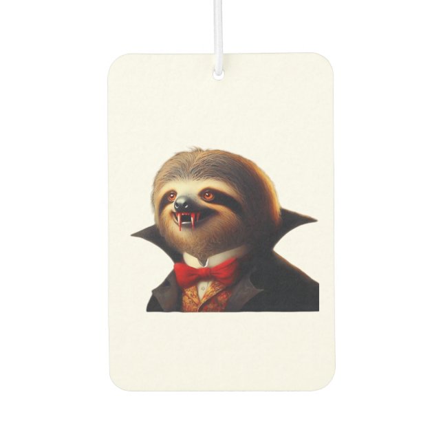Sloth Vampire Classic T-Shirt Car Air Freshener (Front)