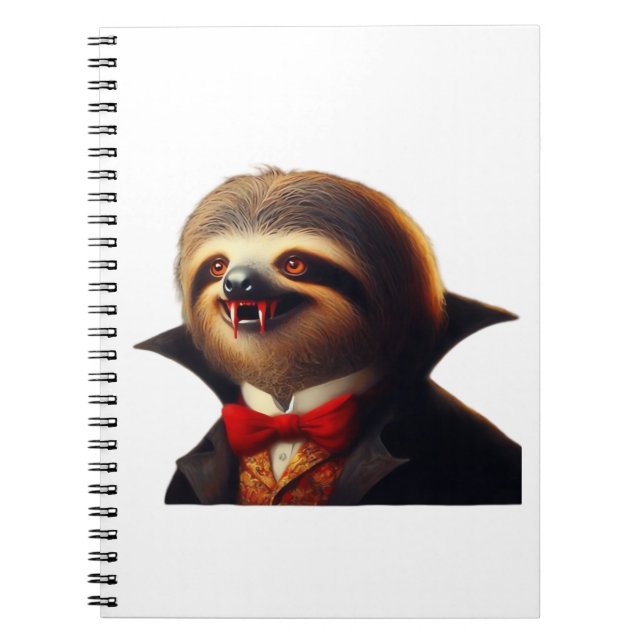 Sloth Vampire Classic T-Shirt Notebook (Front)
