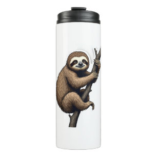 Sloth Vintage Engraving Graphic Tee (2) Thermal Tumbler