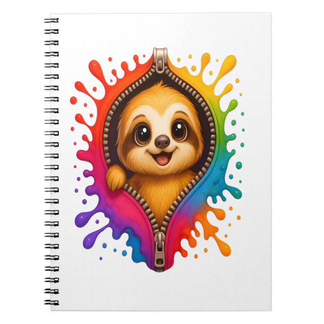 Sloth Watercolor Notebook (Front)