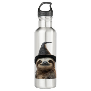 Sloth Wearing Halloween Witch Hat Classic T-Shirt 710 Ml Water Bottle