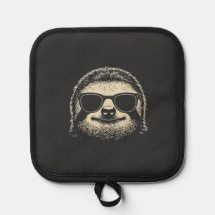 Sloth Wearing Sunglasses Graphic Sloth Shirt Men W Pot Holder
