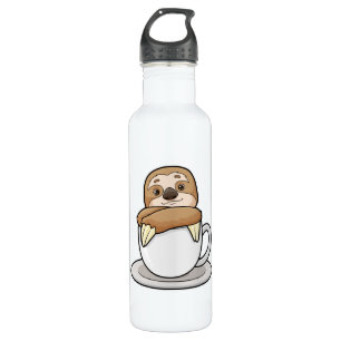 Sloth with Cup of Coffee 710 Ml Water Bottle