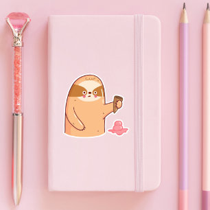 Sloth with Ice Cream Funny