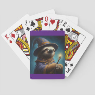 Sloth Wizard Playing Cards