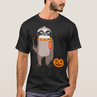 Sloth Wizard Sloth Halloween Costume T-Shirt